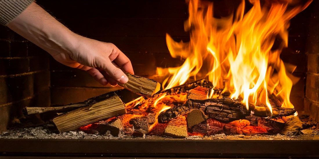 Kamin emissionsarm & clever anznden - so geht's  RAU Bucheholzbriketts