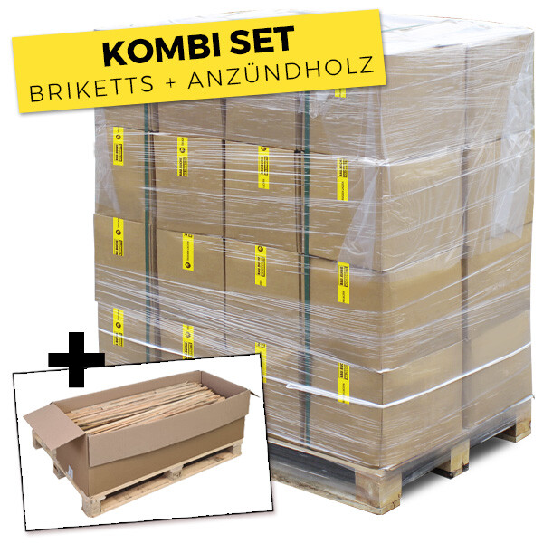 Kombi-Set Briketts + Anzündholz